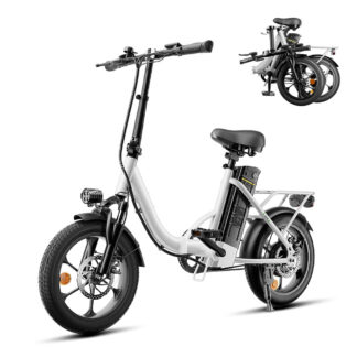 Folding Electric Bike - U4 White
