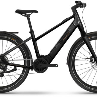 Raleigh Hockley Crossbar Electric Hybrid Bike L / 52CM Black Flat Gloss - Cycles UK