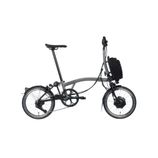 Brompton P-line Urban Medium Bar Folding Electric Bike 2022 Storm Grey