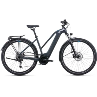 Cube Touring Hybrid One 400 TRP Electric Bike 2022 Grey/Blue