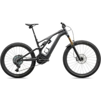 Specialized Levo S-Works Electric Bike 2024 Gloss Black Liquid Metal/Satin Black Chrome Foil